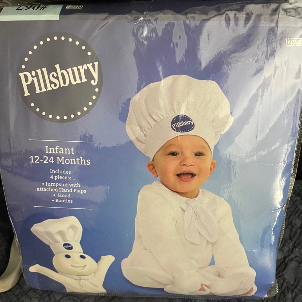 Pillsbury Dough Boy Halloween costume infant 12-24 months. EUC